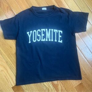 Brandy Melville Jamie Yosemite Top Vintage Navy Blue Tee T-Shirt